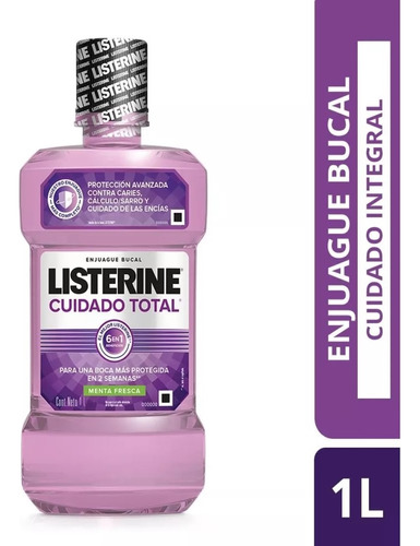 Enjuague Bucal Listerine Cuidado Total X  1 L