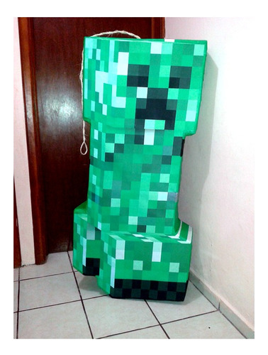 Piñata Creeper Minecraft 1 Mtro Alto