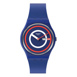Reloj Swatch Swatch Blue To Basics So28n703 Color De La Correa Azul Marino Color Del Bisel Azul Color Del Fondo Azul