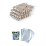 Saco De Plástico Transparente Para Organizar E Embalar Rupas