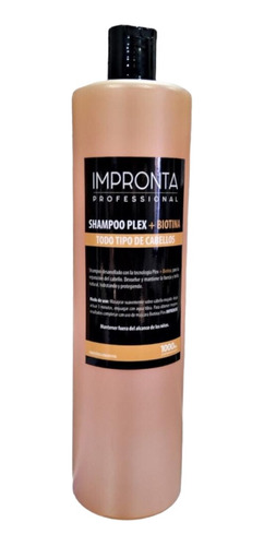 Shampoo Plex + Biotina Reparción Impronta X 1000ml.