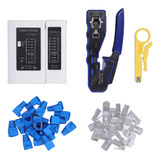 Kit De Herramientas De Crimpado Rj45, Crimpador Ethernet Tod