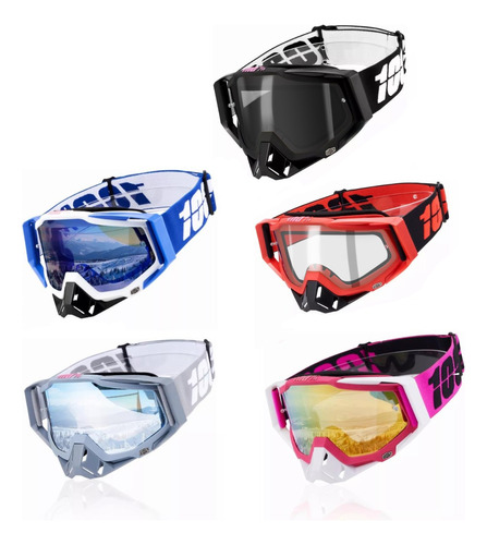 Googles Motocross De Tácticas Ajustables Para Sport Gafas