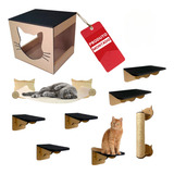 Playground Para Gato 9 Pcs  Prateleira Degrau Caixa