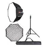 Octabox Triopo 90cm Softbox Grid Tripie Uso Rudo 2.1m Linco 