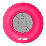 Mini Caixinha Som Bluetooth Prova Água Ventosa Cs-a6bt-rosa