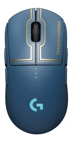 Mouse Gamer Sem Fio Logitech G Pro Wireless Rgb  Lol Azul