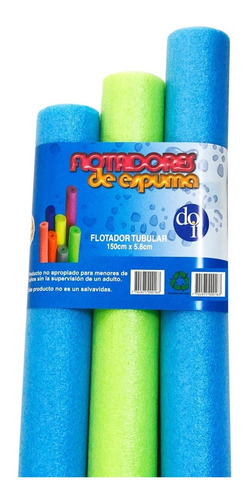 Flotador Tubular X3 Unidades Espuma Piscina Tubo Natación 