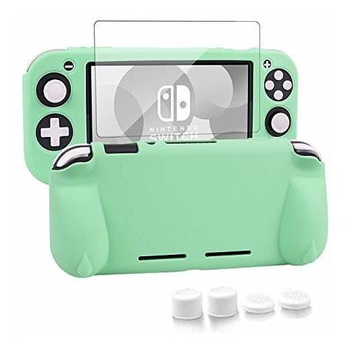 Funda Para Nintendo Switch Lite Silicona Agarre Color Verde