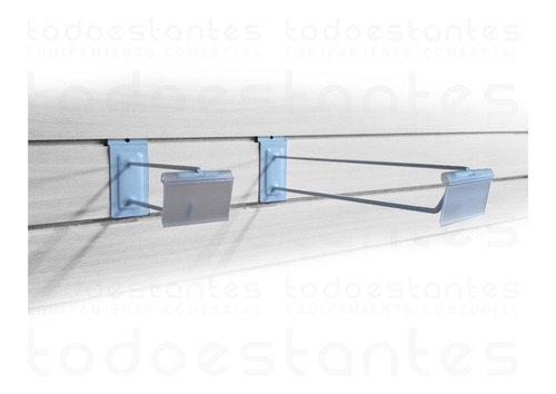 25 Blister Panel Ranurado Porta Precio 30cm 6mm Todoestantes