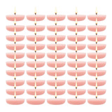 50 Velas Flotantes Color Rosa Aluzza