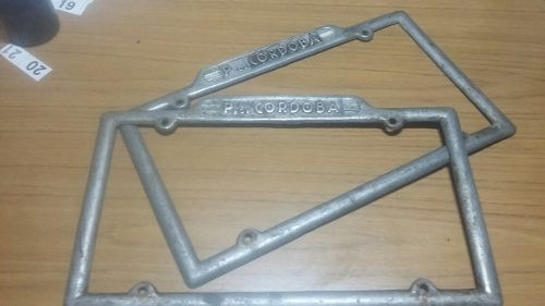 Goya Porta Patente Antiguo De Aluminio Cordoba