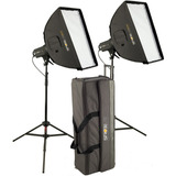 Kit Flash Estudio 2 Luces 2 Softbox Strobelite Plus Westcott