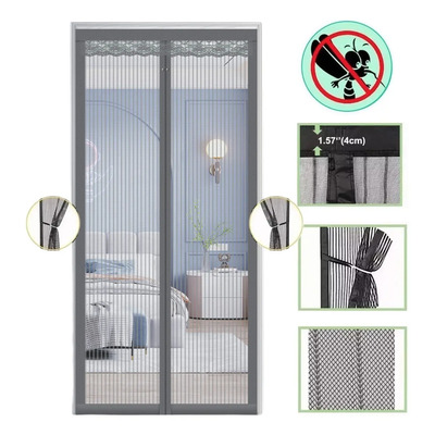 Anti-mosquito Mosca Mosquiteros Magnético Cortina General | MercadoLibre