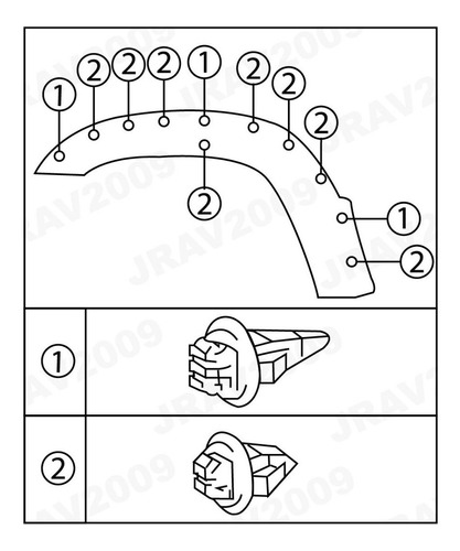 Gancho Clip Original Buche 4runner Fortuner Hilux Kavak Meru Foto 5