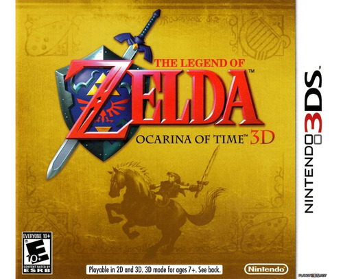  Legend Of Zelda Ocarina Of Time 3d - Midia Física 3ds Usado