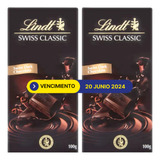 Chocolate Lindt Swiss Classic Dark 100gr. X2