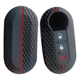 Funda Silicona Control Llave Para Fiat 500 Abarth 3 Botones