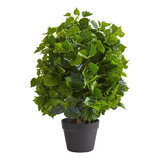 2 Ficus Árbol Planta Artificial Verde