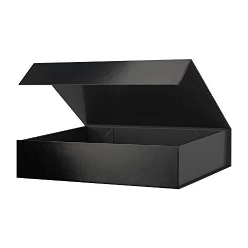 Caja De Regalo Negra De 11x7.8x2.3 Pulgadas, Caja De Re...