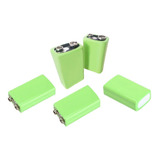 Kit 05 Pçs Bateria Recarregável 9v 280mah Ni Mh