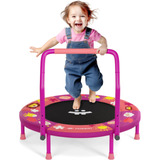 Happin Mini Trampolin Plegable De 36 Pulgadas Con Mango De A