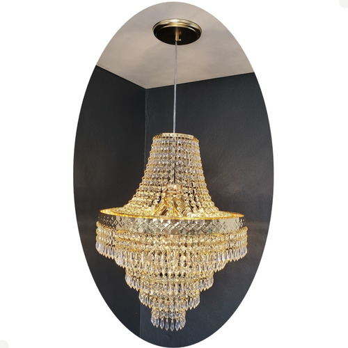 Lustre Pendente Cristal Acrílico 40x140 Lina Design Ac82