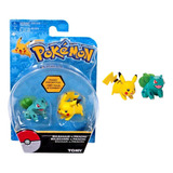 Mini Pokémon Posed For Battle Pikachu Bulbasaur Charmander