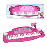 Juguete Organo Piano Frozen Disney Microfono Ditoys Grande