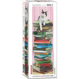 Eurographics Gato Universitario Entre Libros 1000 Piezas 