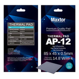 Pad Térmico Maxtor Ap-12 85x45x 1.0mm Conductividad 14.8w/mk Color Gris