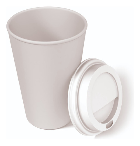 Vaso Polipapel 8oz 240cc Con Tapa Bebida Caliente X 100 Unid