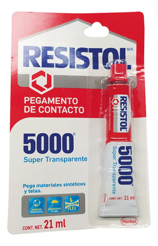 Resistol 5000 Super Transparente Tubo 21 Ml. (1888918)