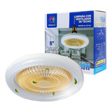 Ventilador/lampara De Techo Led Circular 30w 26cm Diametro