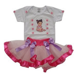 Conjunto E Fantasia Princesa Fa Mulan Baby Cute Temático