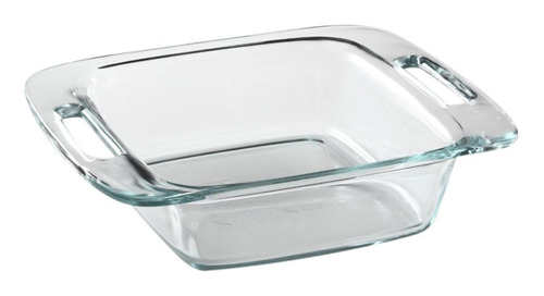 Asadera Pyrex Easygrab Fuente Molde Cuadrado Vidrio Templado Para Horno Freezer Lavavajillas Con Asas - 20 Cm 1,9 Litros