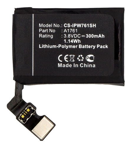 Bateria Para Apple Watch 2 42mm , A1761 , A1758,tecnobattery