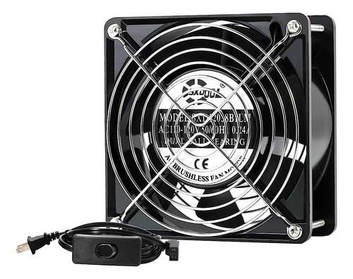 Sxdool Axial Ventilador De Refrigeración 12cm, Ac 115v 120v 