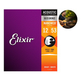 Cuerdas Guitarra Acustica 12-53 Elixir 11052