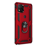 Carcasa Uso Rudo Para Redmi 9a/ 9c Soporte Con Anillo Case