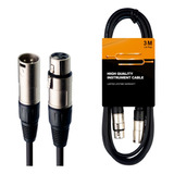 Cable Xlr (cannon) Profesional - 3 Metros Microfono Simisol