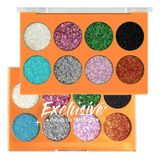 Paleta De Sombras Glitter Prensado Cg01 A - City Girl Sombra Cora