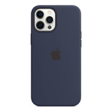Carcasa Silicona Compatible iPhone 12/12 Pro Magsafe Azul