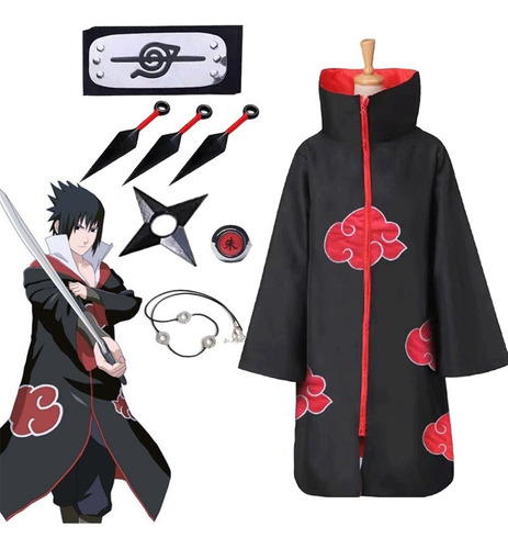 Juego De Disfraces De Anime Para Cosplay De Naruto Akatsuki