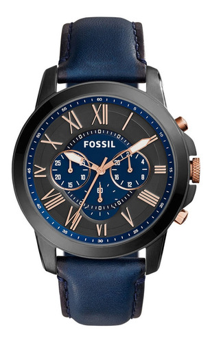 Relógio Fossil Masculino Analógico Azul Fs5061/0an