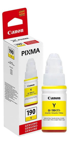 Botella De Tinta Canon Gi-190 70 Ml Amarillo