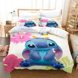 Lillo & Stitch, Juego De Ropa De Cama Doble De 3 Piezas A