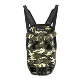 Mochila Canguro Para Mascotas Perros Gatos Ajustable Camufla