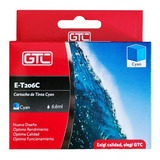 Cartucho Alternativo Gtc 206 Cian Para Epson Xp 2101 6,6ml