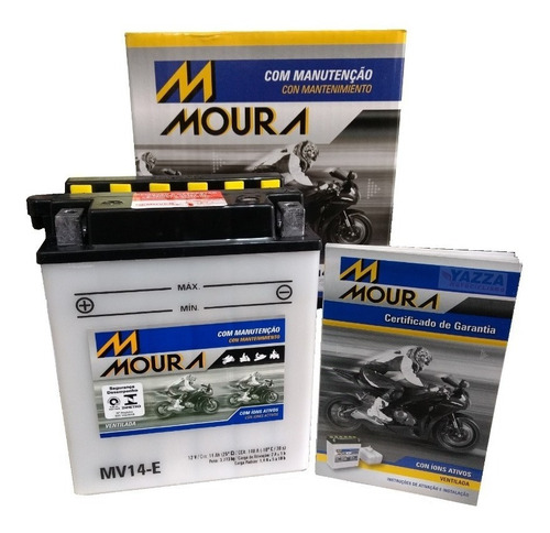 Bateria Honda Sete 7 Galo Cbx 750f Moura Mv14-e / Yb14a2